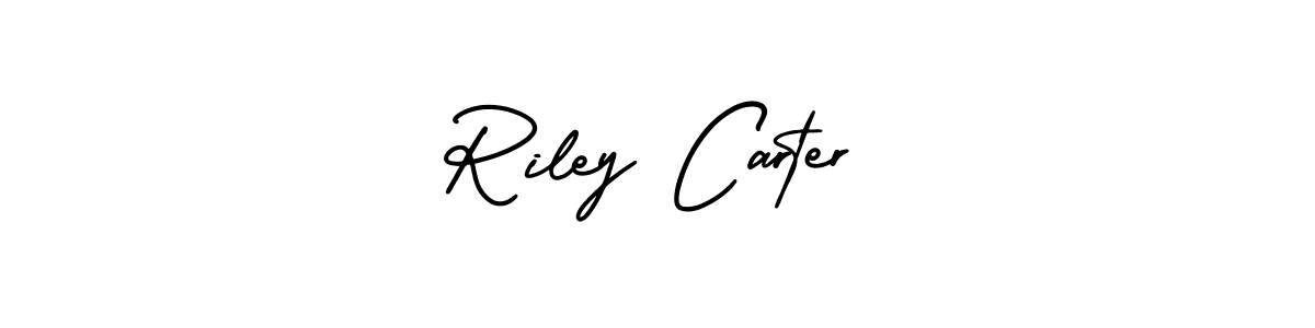 Riley Carter stylish signature style. Best Handwritten Sign (AmerikaSignatureDemo-Regular) for my name. Handwritten Signature Collection Ideas for my name Riley Carter. Riley Carter signature style 3 images and pictures png