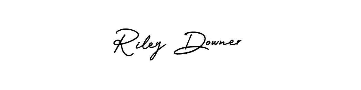 Use a signature maker to create a handwritten signature online. With this signature software, you can design (AmerikaSignatureDemo-Regular) your own signature for name Riley Downer. Riley Downer signature style 3 images and pictures png