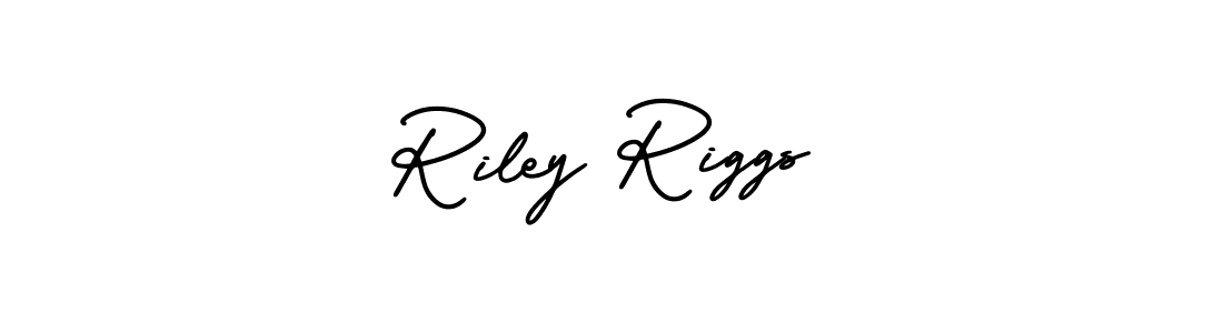 How to make Riley Riggs name signature. Use AmerikaSignatureDemo-Regular style for creating short signs online. This is the latest handwritten sign. Riley Riggs signature style 3 images and pictures png