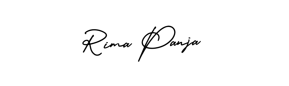 Similarly AmerikaSignatureDemo-Regular is the best handwritten signature design. Signature creator online .You can use it as an online autograph creator for name Rima Panja. Rima Panja signature style 3 images and pictures png