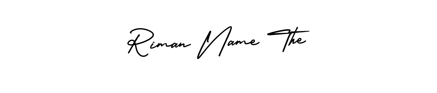 How to Draw Riman Name The signature style? AmerikaSignatureDemo-Regular is a latest design signature styles for name Riman Name The. Riman Name The signature style 3 images and pictures png