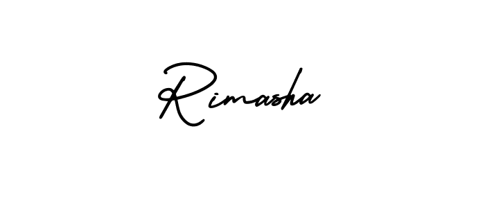 How to make Rimasha name signature. Use AmerikaSignatureDemo-Regular style for creating short signs online. This is the latest handwritten sign. Rimasha signature style 3 images and pictures png