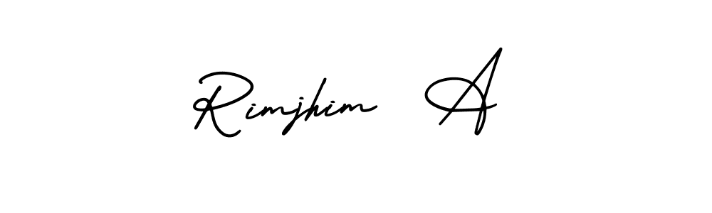 Also we have Rimjhim  A name is the best signature style. Create professional handwritten signature collection using AmerikaSignatureDemo-Regular autograph style. Rimjhim  A signature style 3 images and pictures png