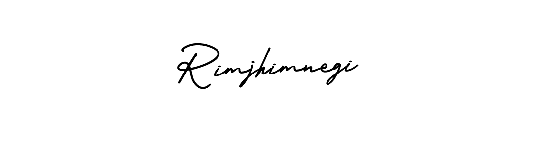 How to make Rimjhimnegi signature? AmerikaSignatureDemo-Regular is a professional autograph style. Create handwritten signature for Rimjhimnegi name. Rimjhimnegi signature style 3 images and pictures png