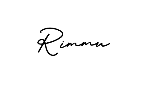 Rimmu stylish signature style. Best Handwritten Sign (AmerikaSignatureDemo-Regular) for my name. Handwritten Signature Collection Ideas for my name Rimmu. Rimmu signature style 3 images and pictures png