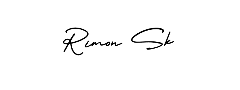 Also we have Rimon Sk name is the best signature style. Create professional handwritten signature collection using AmerikaSignatureDemo-Regular autograph style. Rimon Sk signature style 3 images and pictures png