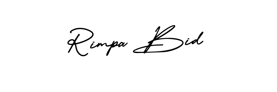 AmerikaSignatureDemo-Regular is a professional signature style that is perfect for those who want to add a touch of class to their signature. It is also a great choice for those who want to make their signature more unique. Get Rimpa Bid name to fancy signature for free. Rimpa Bid signature style 3 images and pictures png