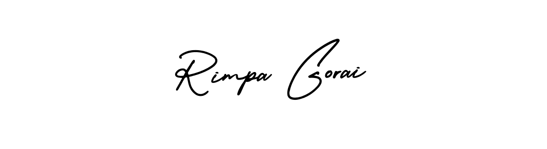 Similarly AmerikaSignatureDemo-Regular is the best handwritten signature design. Signature creator online .You can use it as an online autograph creator for name Rimpa Gorai. Rimpa Gorai signature style 3 images and pictures png