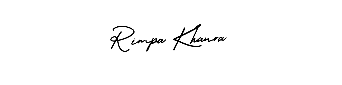 How to make Rimpa Khanra signature? AmerikaSignatureDemo-Regular is a professional autograph style. Create handwritten signature for Rimpa Khanra name. Rimpa Khanra signature style 3 images and pictures png