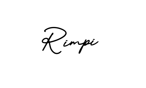 How to Draw Rimpi signature style? AmerikaSignatureDemo-Regular is a latest design signature styles for name Rimpi. Rimpi signature style 3 images and pictures png