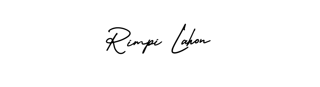 Check out images of Autograph of Rimpi Lahon name. Actor Rimpi Lahon Signature Style. AmerikaSignatureDemo-Regular is a professional sign style online. Rimpi Lahon signature style 3 images and pictures png