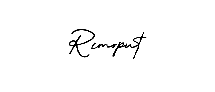 Make a beautiful signature design for name Rimrput. With this signature (AmerikaSignatureDemo-Regular) style, you can create a handwritten signature for free. Rimrput signature style 3 images and pictures png