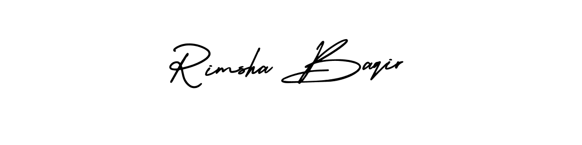 Similarly AmerikaSignatureDemo-Regular is the best handwritten signature design. Signature creator online .You can use it as an online autograph creator for name Rimsha Baqir. Rimsha Baqir signature style 3 images and pictures png