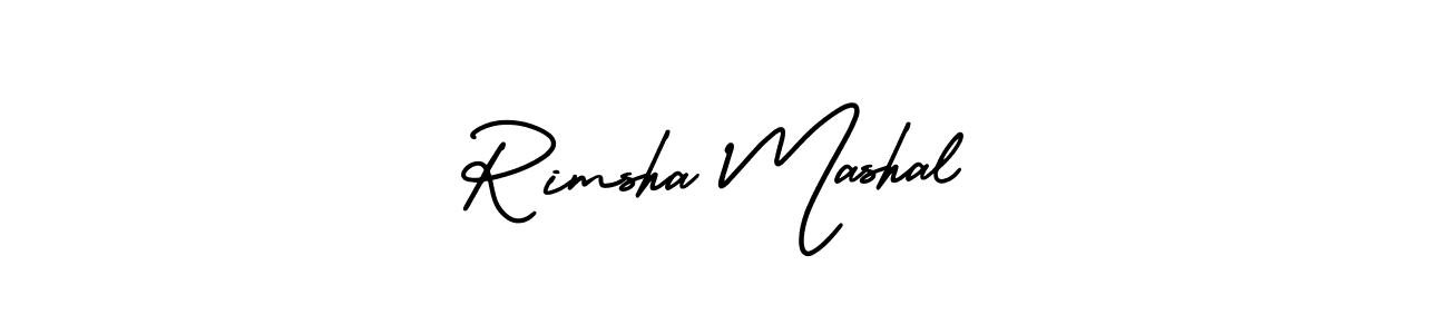 Rimsha Mashal stylish signature style. Best Handwritten Sign (AmerikaSignatureDemo-Regular) for my name. Handwritten Signature Collection Ideas for my name Rimsha Mashal. Rimsha Mashal signature style 3 images and pictures png