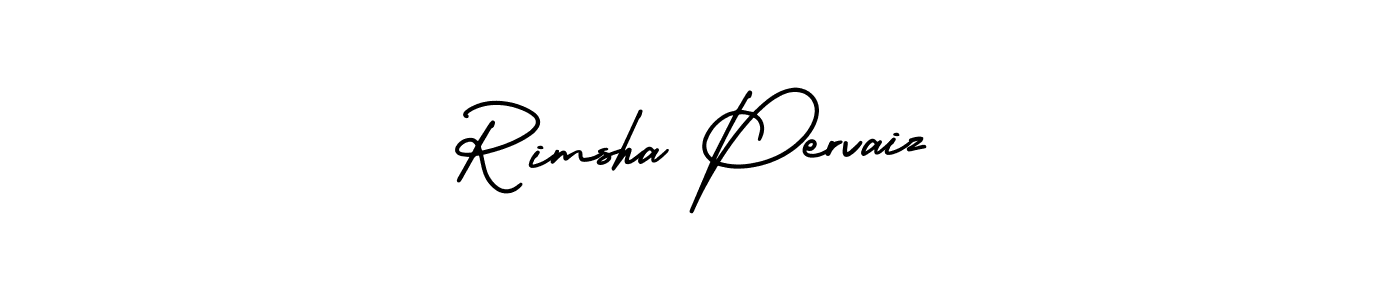 Create a beautiful signature design for name Rimsha Pervaiz. With this signature (AmerikaSignatureDemo-Regular) fonts, you can make a handwritten signature for free. Rimsha Pervaiz signature style 3 images and pictures png