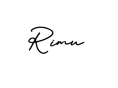 You should practise on your own different ways (AmerikaSignatureDemo-Regular) to write your name (Rimu) in signature. don't let someone else do it for you. Rimu signature style 3 images and pictures png