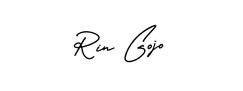 How to make Rin Gojo signature? AmerikaSignatureDemo-Regular is a professional autograph style. Create handwritten signature for Rin Gojo name. Rin Gojo signature style 3 images and pictures png