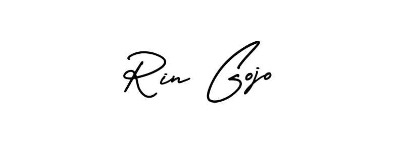 It looks lik you need a new signature style for name Rin Gojo. Design unique handwritten (AmerikaSignatureDemo-Regular) signature with our free signature maker in just a few clicks. Rin Gojo signature style 3 images and pictures png
