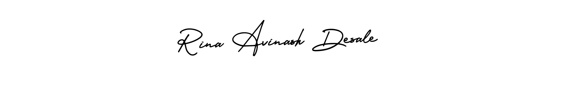 AmerikaSignatureDemo-Regular is a professional signature style that is perfect for those who want to add a touch of class to their signature. It is also a great choice for those who want to make their signature more unique. Get Rina Avinash Desale name to fancy signature for free. Rina Avinash Desale signature style 3 images and pictures png