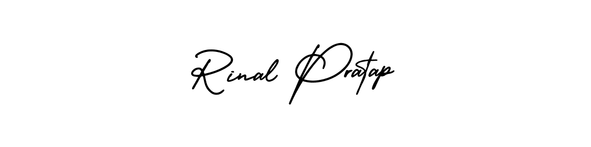 Best and Professional Signature Style for Rinal Pratap. AmerikaSignatureDemo-Regular Best Signature Style Collection. Rinal Pratap signature style 3 images and pictures png