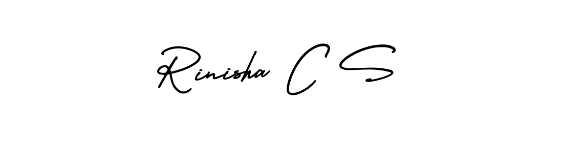 Also You can easily find your signature by using the search form. We will create Rinisha C S name handwritten signature images for you free of cost using AmerikaSignatureDemo-Regular sign style. Rinisha C S signature style 3 images and pictures png