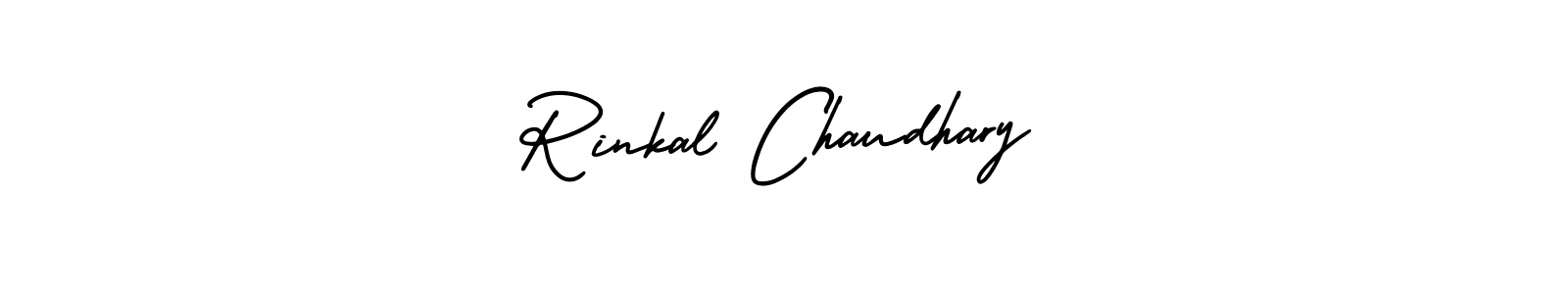 You should practise on your own different ways (AmerikaSignatureDemo-Regular) to write your name (Rinkal Chaudhary) in signature. don't let someone else do it for you. Rinkal Chaudhary signature style 3 images and pictures png