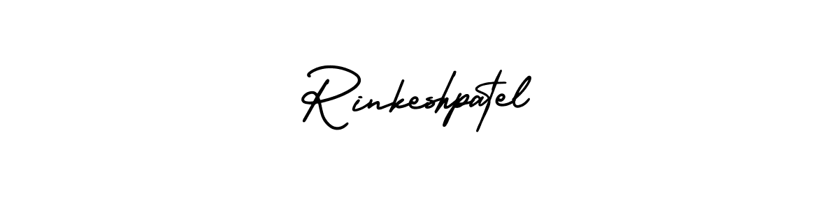AmerikaSignatureDemo-Regular is a professional signature style that is perfect for those who want to add a touch of class to their signature. It is also a great choice for those who want to make their signature more unique. Get Rinkeshpatel name to fancy signature for free. Rinkeshpatel signature style 3 images and pictures png