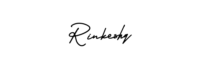 Rinkeshq stylish signature style. Best Handwritten Sign (AmerikaSignatureDemo-Regular) for my name. Handwritten Signature Collection Ideas for my name Rinkeshq. Rinkeshq signature style 3 images and pictures png