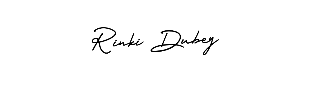 How to make Rinki Dubey name signature. Use AmerikaSignatureDemo-Regular style for creating short signs online. This is the latest handwritten sign. Rinki Dubey signature style 3 images and pictures png