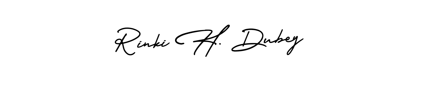 Make a short Rinki H. Dubey signature style. Manage your documents anywhere anytime using AmerikaSignatureDemo-Regular. Create and add eSignatures, submit forms, share and send files easily. Rinki H. Dubey signature style 3 images and pictures png