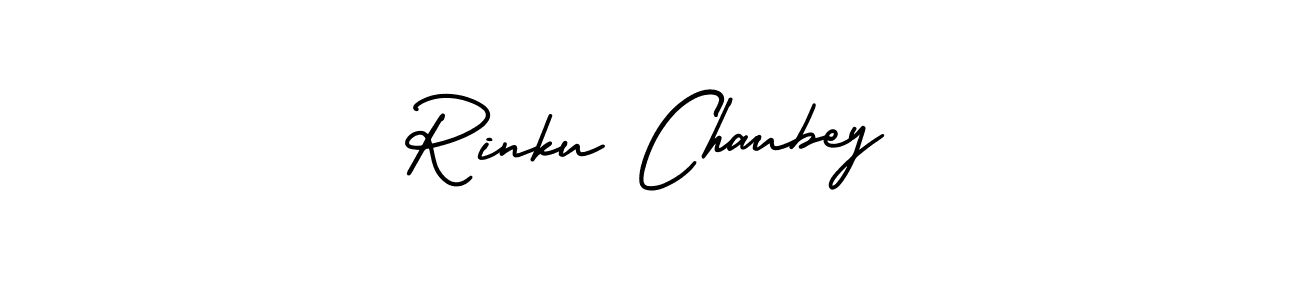 This is the best signature style for the Rinku Chaubey name. Also you like these signature font (AmerikaSignatureDemo-Regular). Mix name signature. Rinku Chaubey signature style 3 images and pictures png