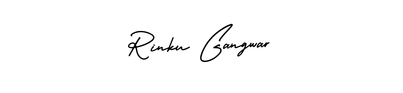 Design your own signature with our free online signature maker. With this signature software, you can create a handwritten (AmerikaSignatureDemo-Regular) signature for name Rinku Gangwar. Rinku Gangwar signature style 3 images and pictures png
