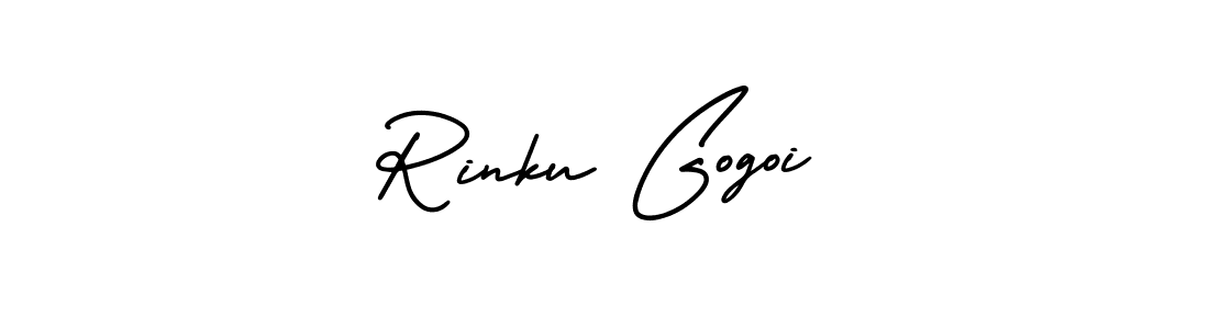 Also You can easily find your signature by using the search form. We will create Rinku Gogoi name handwritten signature images for you free of cost using AmerikaSignatureDemo-Regular sign style. Rinku Gogoi signature style 3 images and pictures png