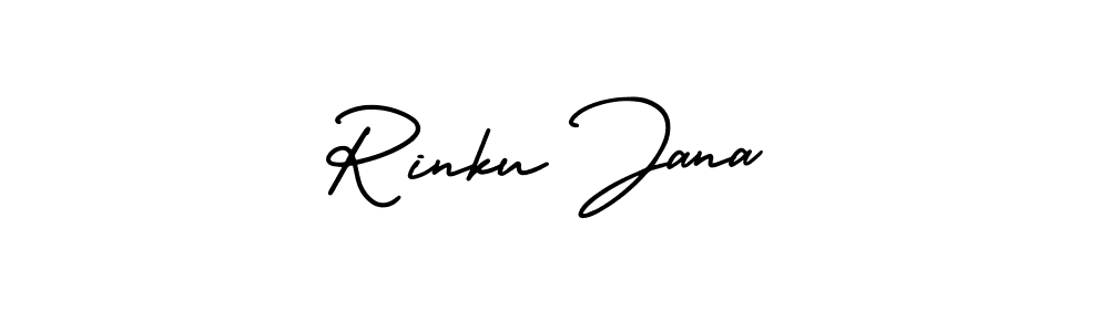AmerikaSignatureDemo-Regular is a professional signature style that is perfect for those who want to add a touch of class to their signature. It is also a great choice for those who want to make their signature more unique. Get Rinku Jana name to fancy signature for free. Rinku Jana signature style 3 images and pictures png