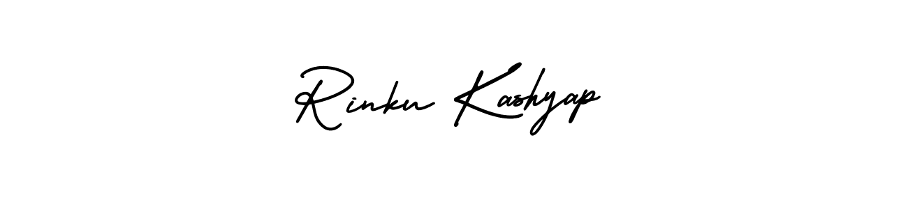 How to Draw Rinku Kashyap signature style? AmerikaSignatureDemo-Regular is a latest design signature styles for name Rinku Kashyap. Rinku Kashyap signature style 3 images and pictures png