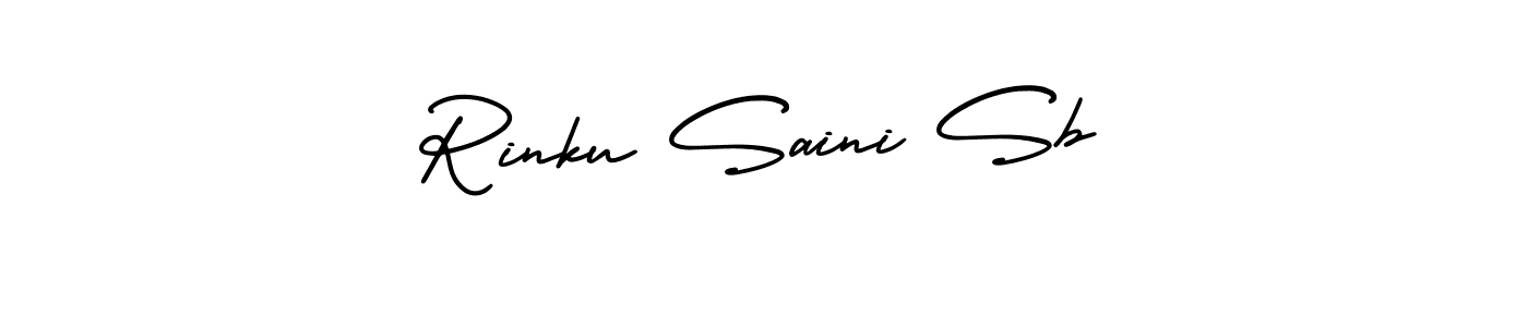 Make a beautiful signature design for name Rinku Saini Sb. With this signature (AmerikaSignatureDemo-Regular) style, you can create a handwritten signature for free. Rinku Saini Sb signature style 3 images and pictures png