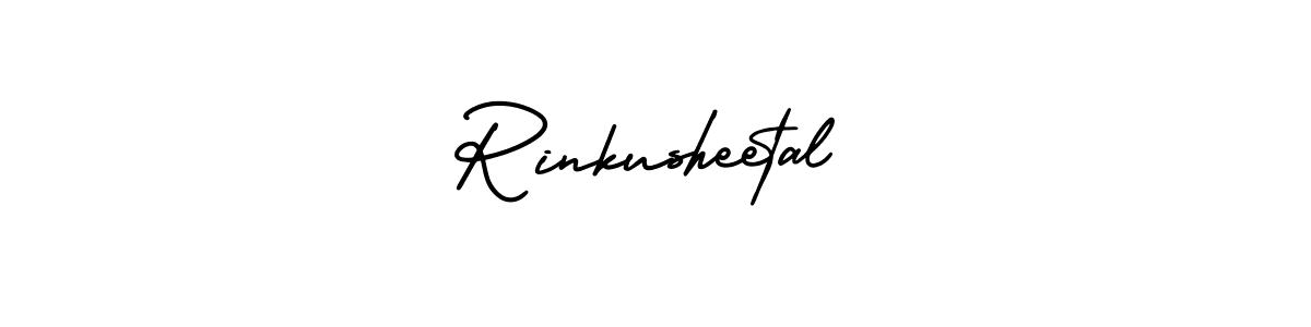 Also we have Rinkusheetal name is the best signature style. Create professional handwritten signature collection using AmerikaSignatureDemo-Regular autograph style. Rinkusheetal signature style 3 images and pictures png