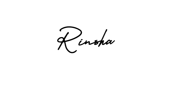 Also we have Rinsha name is the best signature style. Create professional handwritten signature collection using AmerikaSignatureDemo-Regular autograph style. Rinsha signature style 3 images and pictures png