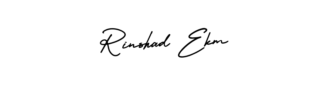 Similarly AmerikaSignatureDemo-Regular is the best handwritten signature design. Signature creator online .You can use it as an online autograph creator for name Rinshad Ekm. Rinshad Ekm signature style 3 images and pictures png