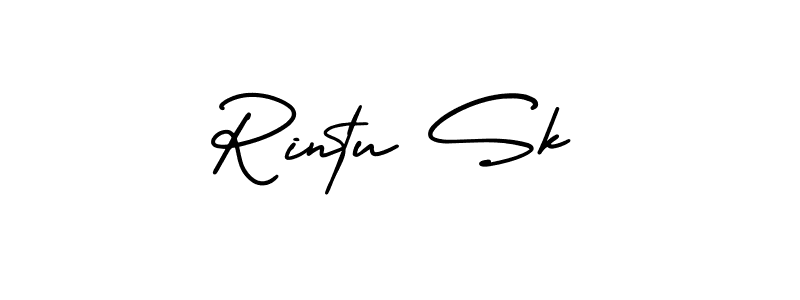 Use a signature maker to create a handwritten signature online. With this signature software, you can design (AmerikaSignatureDemo-Regular) your own signature for name Rintu Sk. Rintu Sk signature style 3 images and pictures png