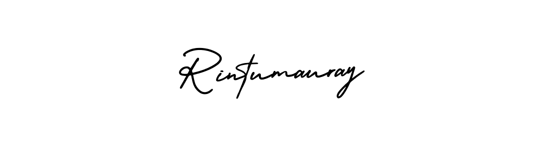 How to make Rintumauray signature? AmerikaSignatureDemo-Regular is a professional autograph style. Create handwritten signature for Rintumauray name. Rintumauray signature style 3 images and pictures png