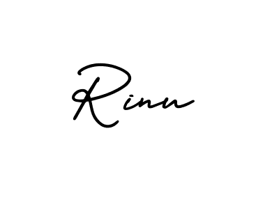 Best and Professional Signature Style for Rinu. AmerikaSignatureDemo-Regular Best Signature Style Collection. Rinu signature style 3 images and pictures png