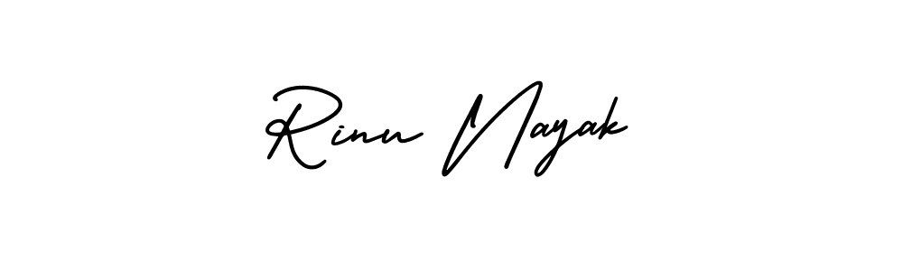 Make a beautiful signature design for name Rinu Nayak. With this signature (AmerikaSignatureDemo-Regular) style, you can create a handwritten signature for free. Rinu Nayak signature style 3 images and pictures png