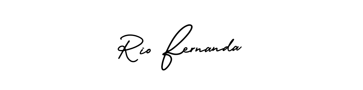 Rio Fernanda stylish signature style. Best Handwritten Sign (AmerikaSignatureDemo-Regular) for my name. Handwritten Signature Collection Ideas for my name Rio Fernanda. Rio Fernanda signature style 3 images and pictures png