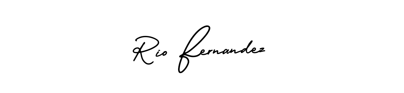 It looks lik you need a new signature style for name Rio Fernandez. Design unique handwritten (AmerikaSignatureDemo-Regular) signature with our free signature maker in just a few clicks. Rio Fernandez signature style 3 images and pictures png