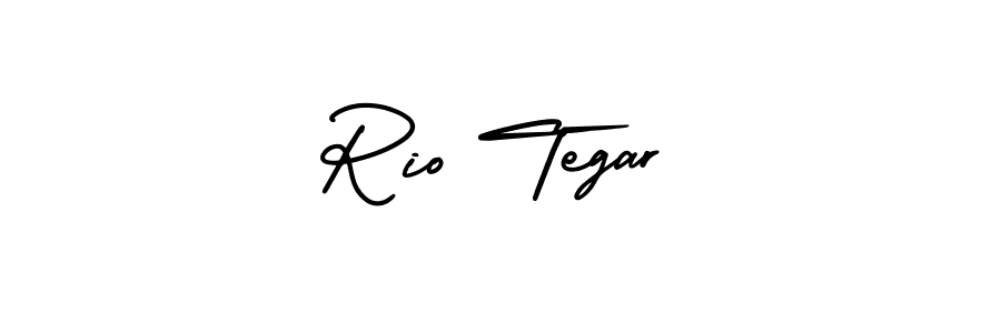 Design your own signature with our free online signature maker. With this signature software, you can create a handwritten (AmerikaSignatureDemo-Regular) signature for name Rio Tegar. Rio Tegar signature style 3 images and pictures png