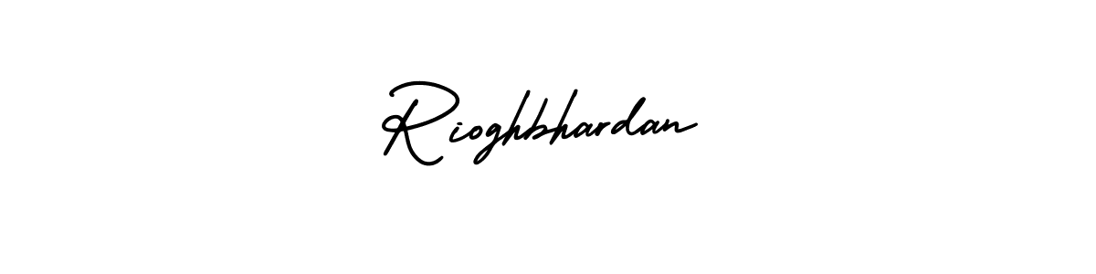 It looks lik you need a new signature style for name Rioghbhardan. Design unique handwritten (AmerikaSignatureDemo-Regular) signature with our free signature maker in just a few clicks. Rioghbhardan signature style 3 images and pictures png