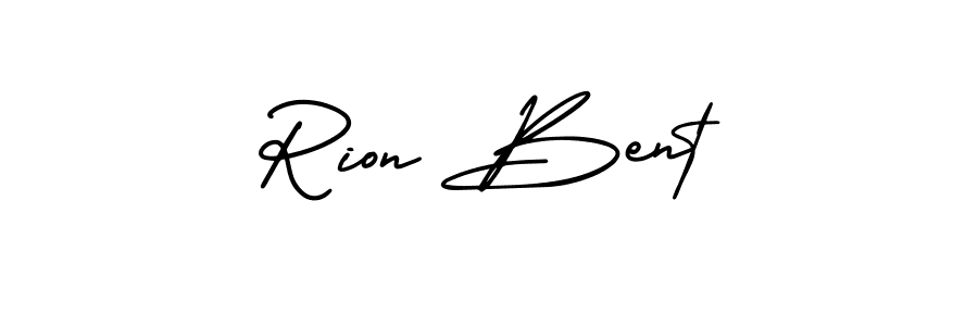 Use a signature maker to create a handwritten signature online. With this signature software, you can design (AmerikaSignatureDemo-Regular) your own signature for name Rion Bent. Rion Bent signature style 3 images and pictures png