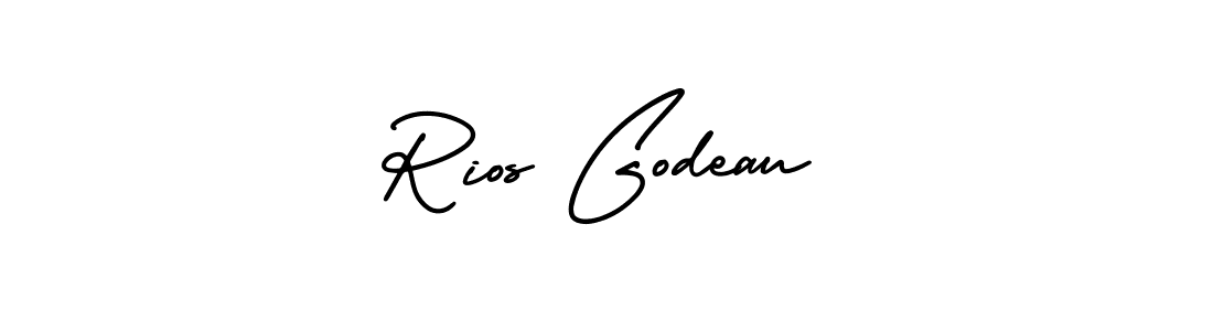 Make a short Rios Godeau signature style. Manage your documents anywhere anytime using AmerikaSignatureDemo-Regular. Create and add eSignatures, submit forms, share and send files easily. Rios Godeau signature style 3 images and pictures png