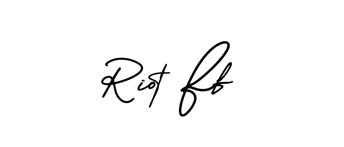 Design your own signature with our free online signature maker. With this signature software, you can create a handwritten (AmerikaSignatureDemo-Regular) signature for name Riot Ff. Riot Ff signature style 3 images and pictures png